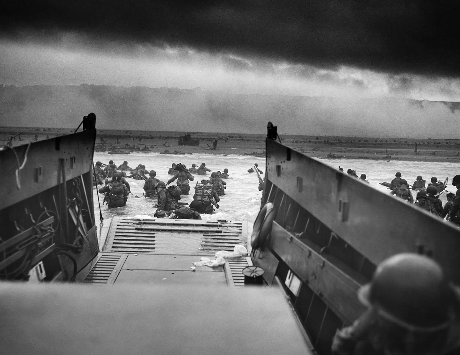 American soldiers arrive in Normandy, France during Operation Neptune, better known as D-Day.